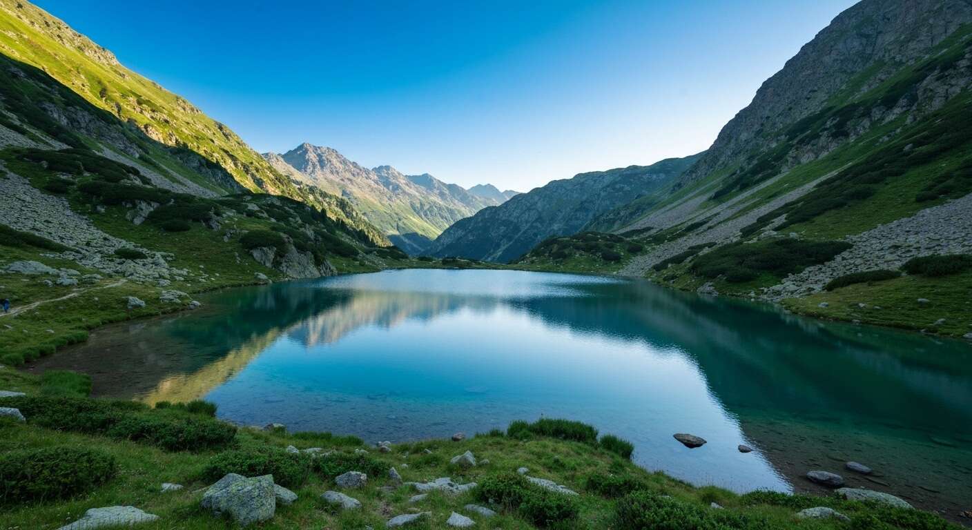 D&eacute;part de la randonn&eacute;e au parking du col de portet