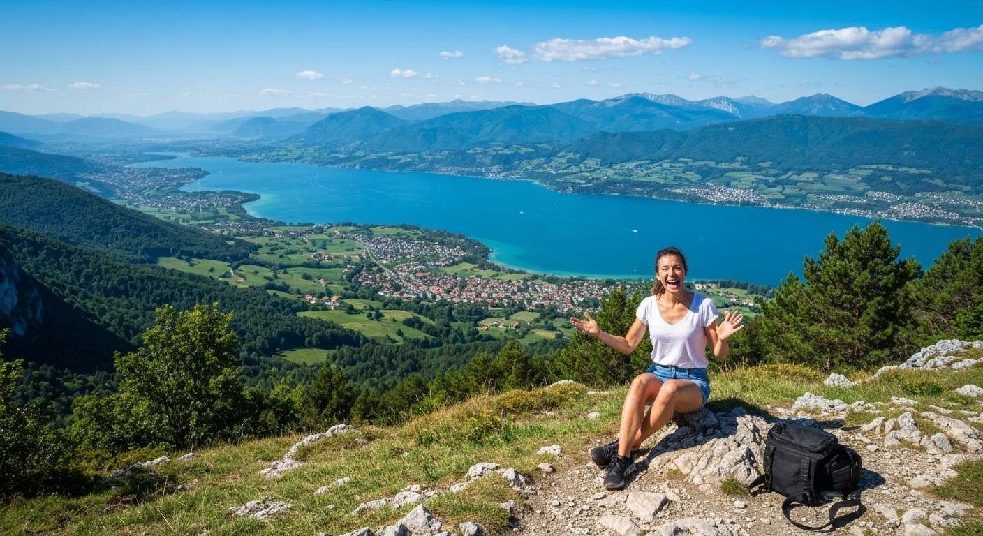 Vue imprenable sur le lac Serre-Ponçon depuis le Pic de Morgon