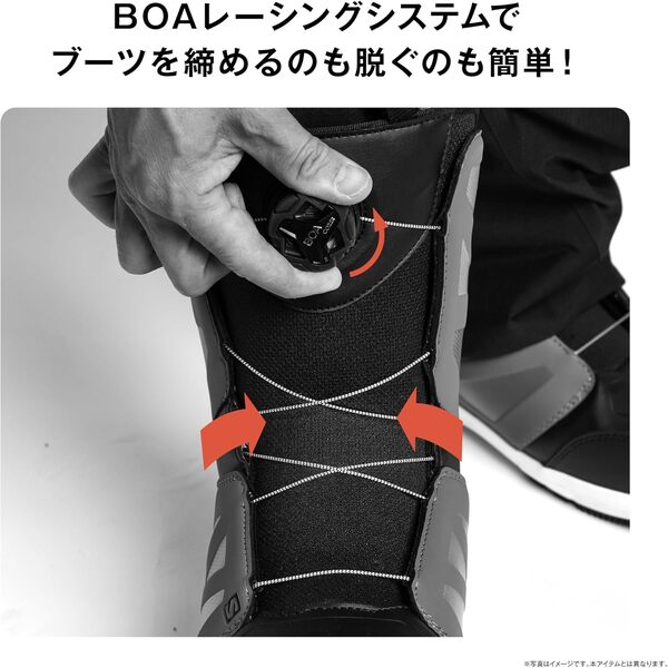 Salomon - Boots De Snowboard Faction Boa Black/Black/Rainy Day Homme - Homme - Noir