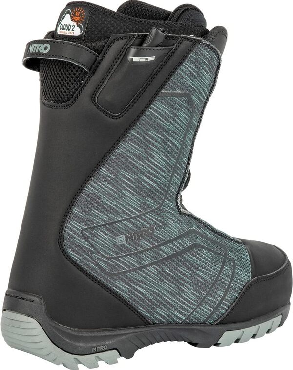 ATOMIC Nitro Sentinel TLS '23 All Mountain Freestyle Système de laçage Rapide pour Homme Pas Cher Bateau de Snowboard Noir, MP 27,5 // EU 42 // US 9,5