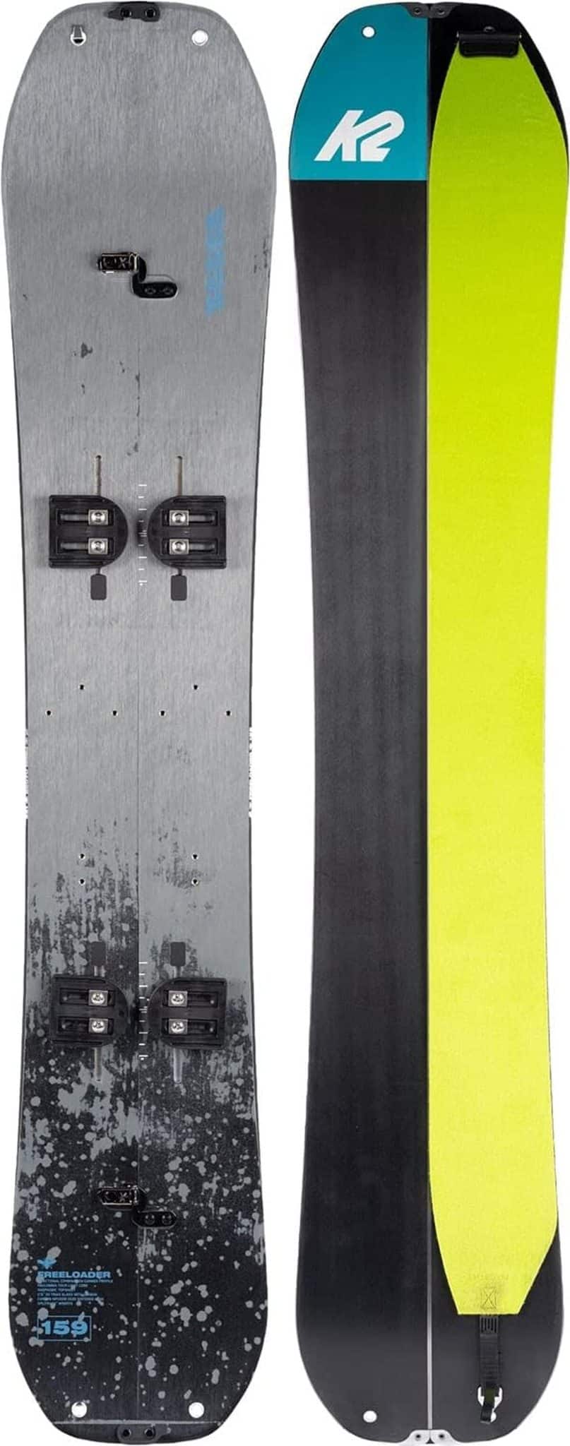 Test de la planche de snowboard K2 Freeloader Split 163 Wide noire