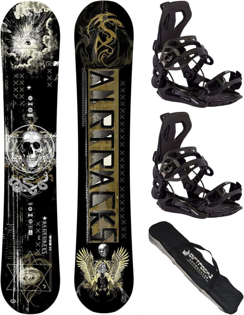 Test du pack snowboard Airtracks : planche Wow Wide 164 et fixation Master XL