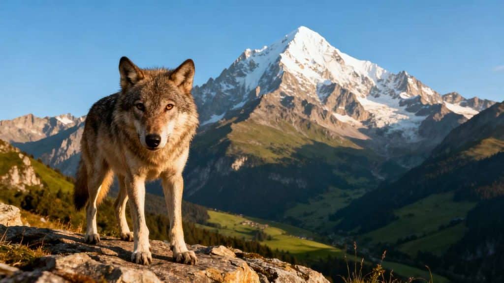 6 jours autour du Mont-Blanc : rencontre avec un loup étonnant