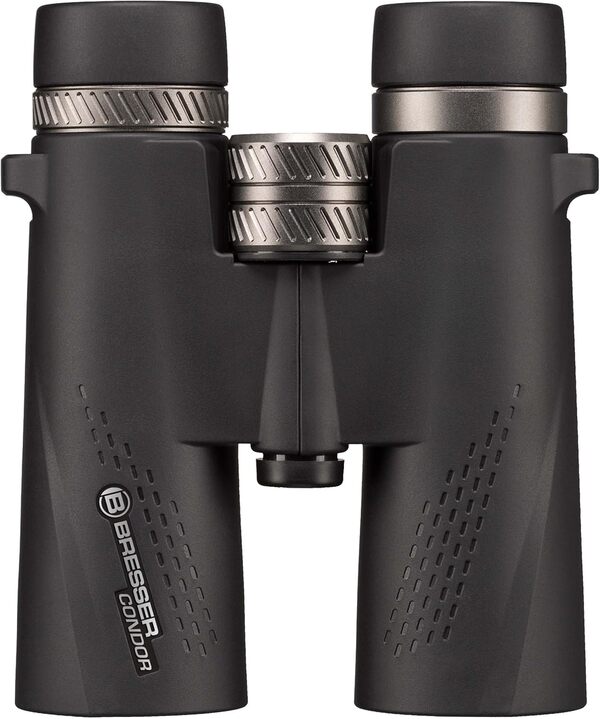 Bresser Condor Jumelles étanches 8 x 42 avec garnissage en Azote et Traitement Multicouche UR avec Sangle de Transport et Sac de Transport
