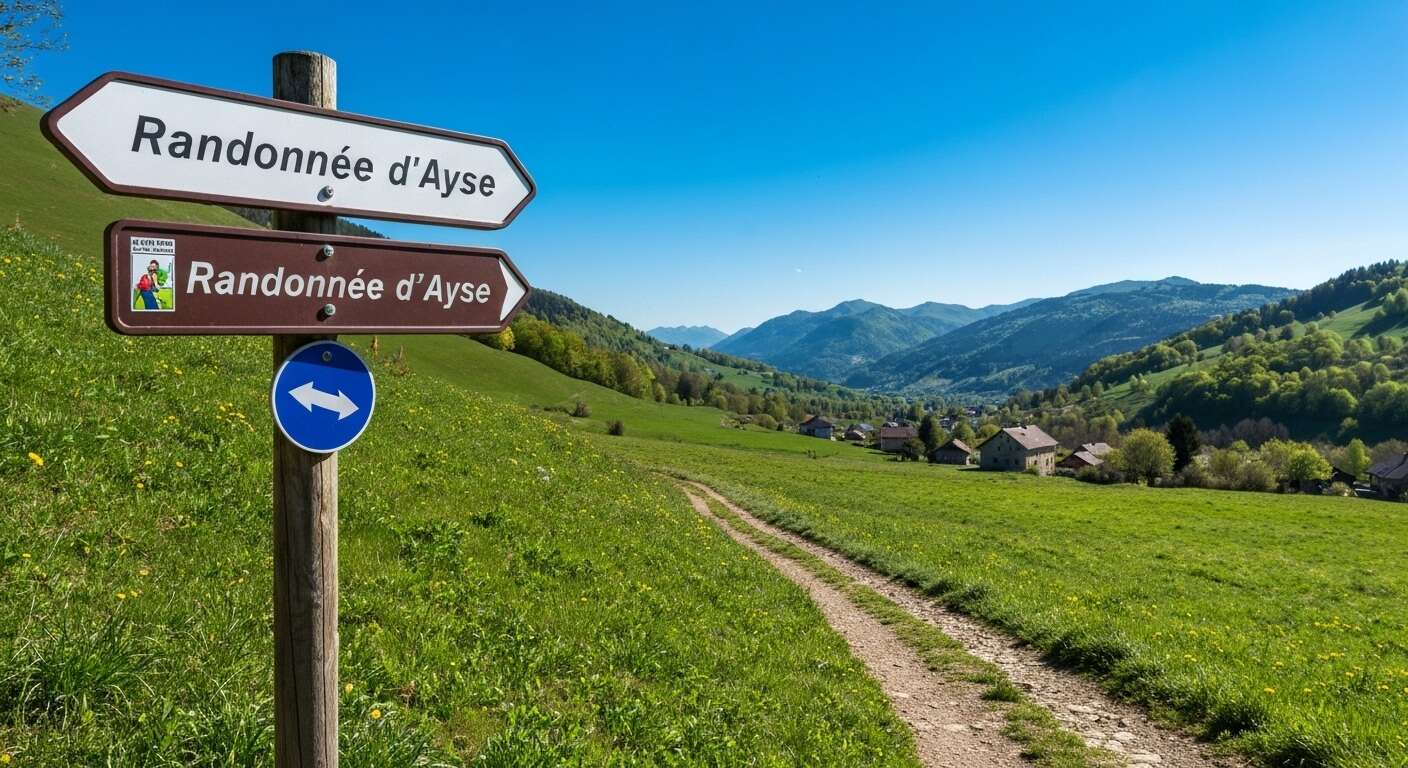 D&eacute;part du village d'ayse : un acc&egrave;s id&eacute;al pour les randonneurs