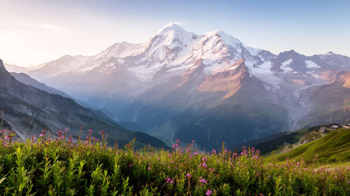 Panoramas imprenables sur le mont-blanc