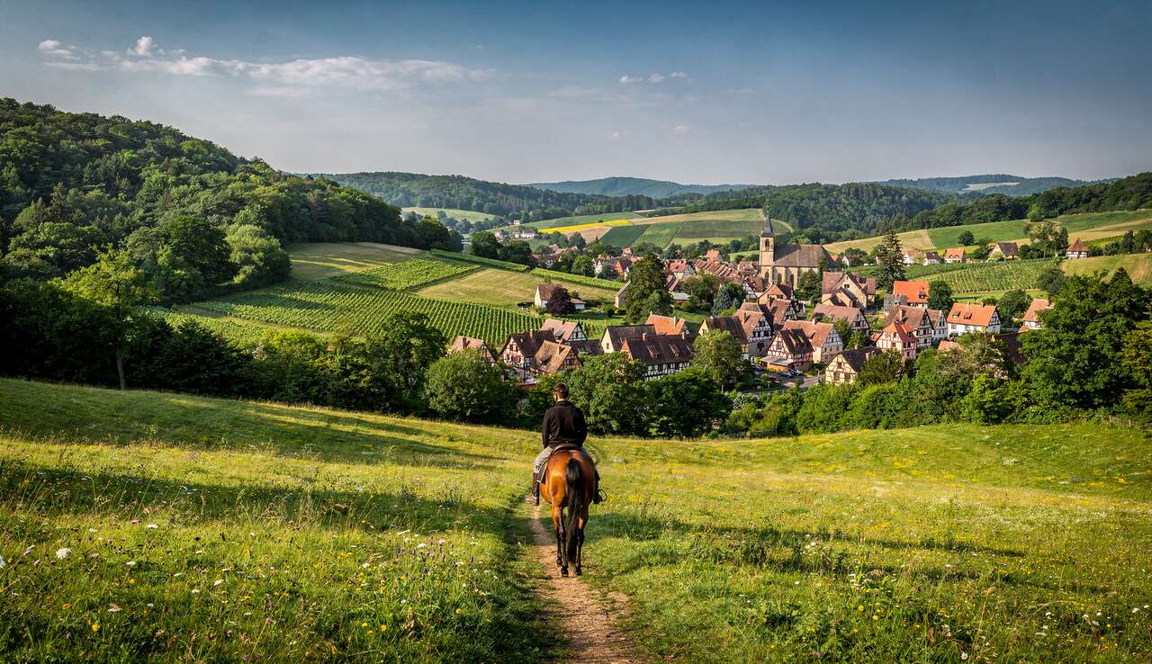 Chevauchée à travers les Vosges et Alsace