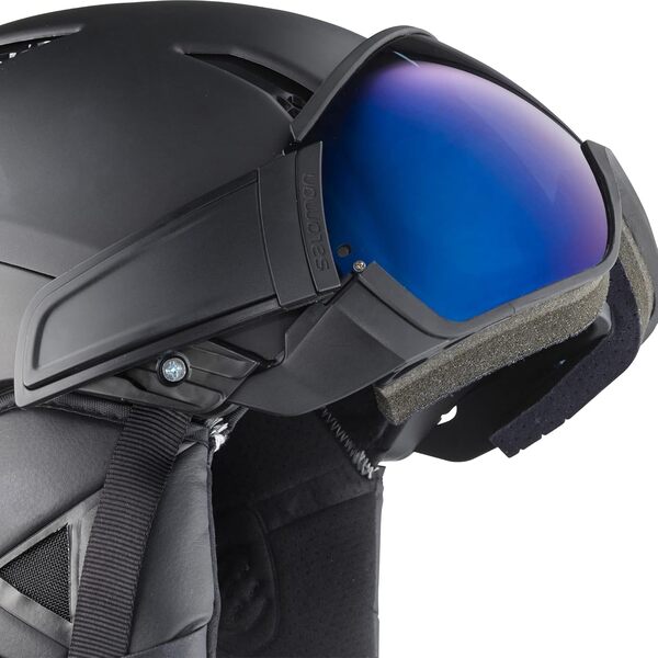 Salomon Driver S Casque de Ski Visière pour Homme, Idéal pour le Ski et le Snowboard