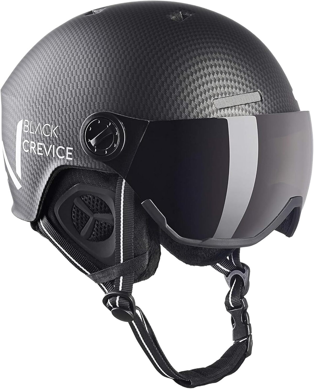 Test du casque de ski Black Crevice Kaprun avec visière intégrée