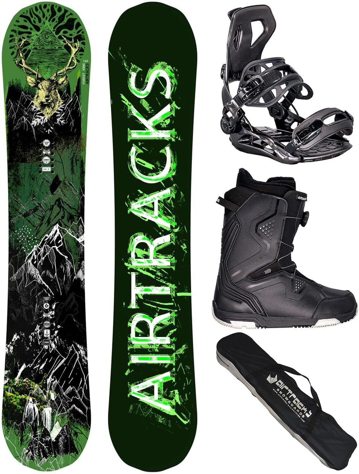 Test du snowboard Airtracks Forest King : performance et style sur la neige