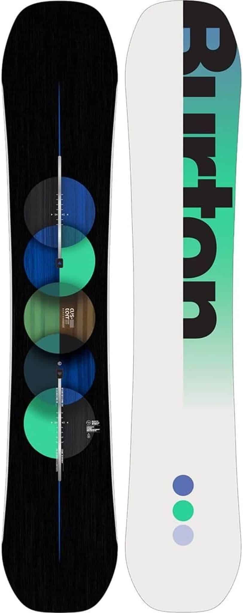 Test du snowboard Burton Flying V personnalisé pour homme, 154 cm