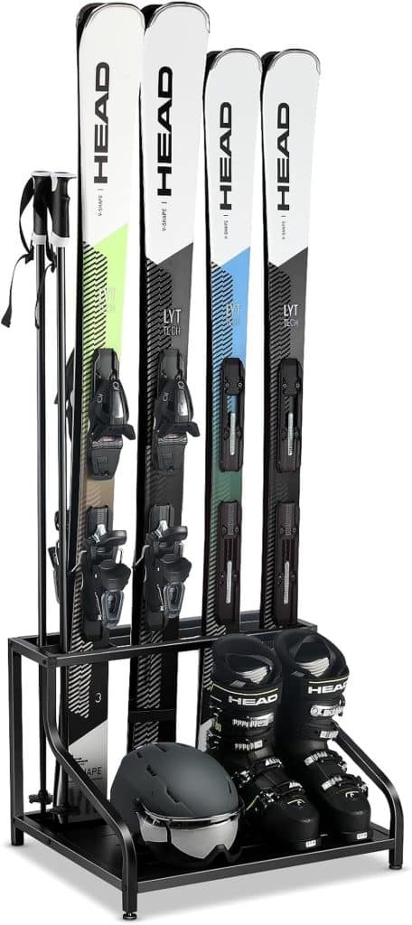 Test FHXZH porte-skis autoportant : rangement optimal pour 4 paires