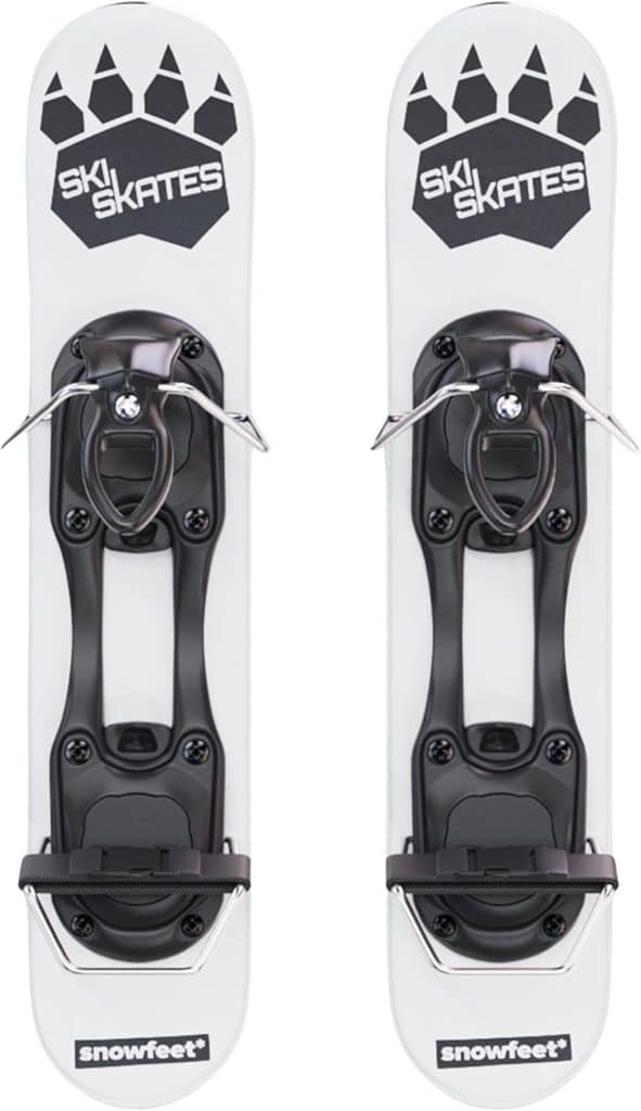 Test : mini skis de patinage Skiskates pour la neige blanche