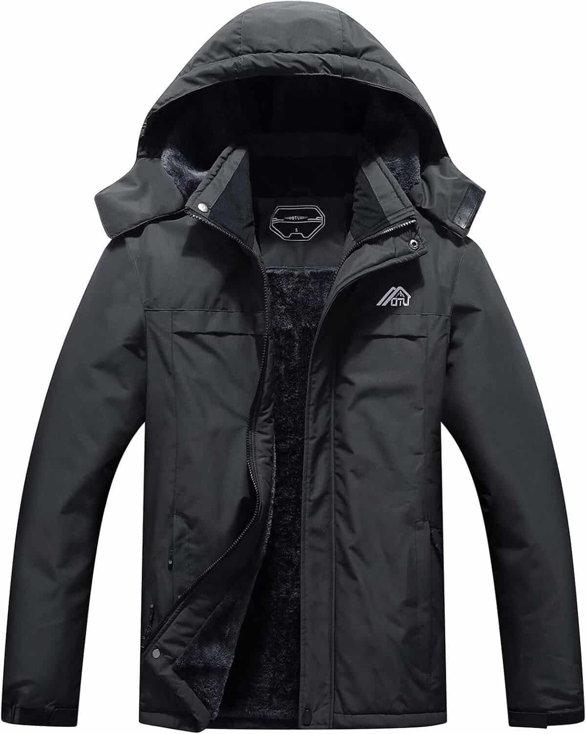 Test : veste de ski imperméable Longhuateng pour homme, gris foncé taille M