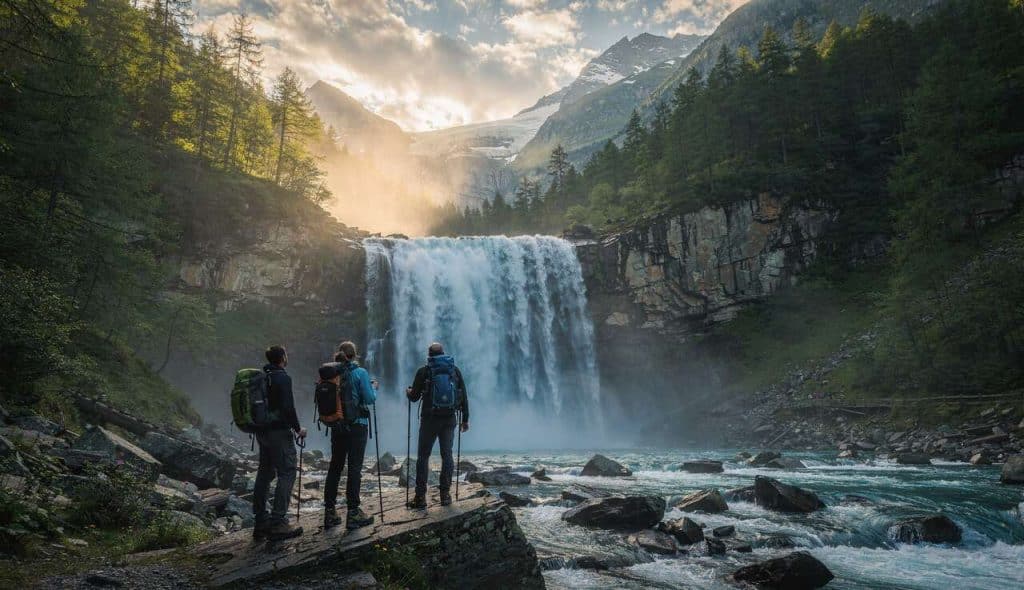 Aventure de deux jours aux cascades du Ruitor en Val d'Aoste