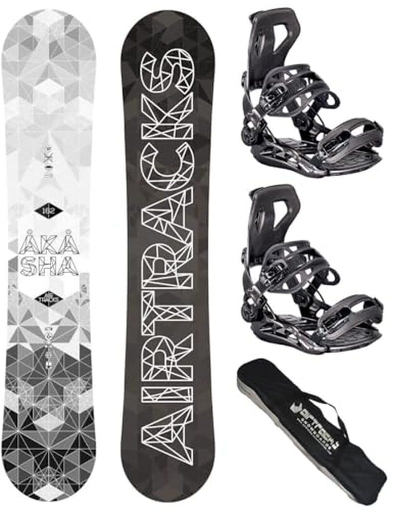 Test du snowboard AIRTRACKS Akasha Wide 159 et fixation Master L