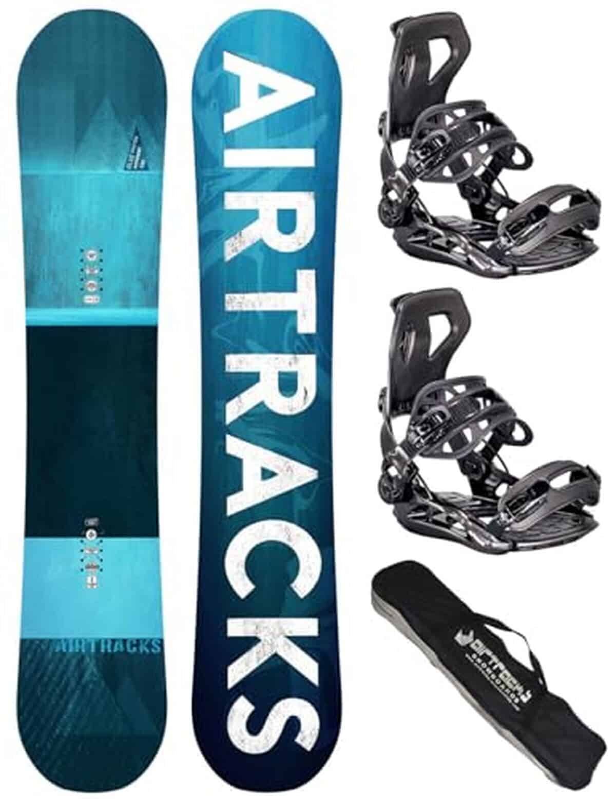 Test : snowboard AIRTRACKS Blue Drifter 160 et fixations Master L