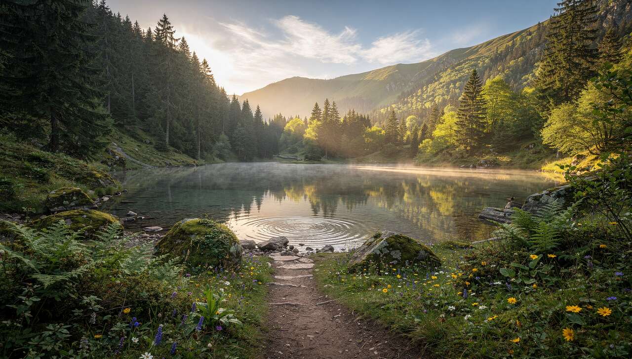 Le lac des truites : un joyau cach&eacute; des vosges
