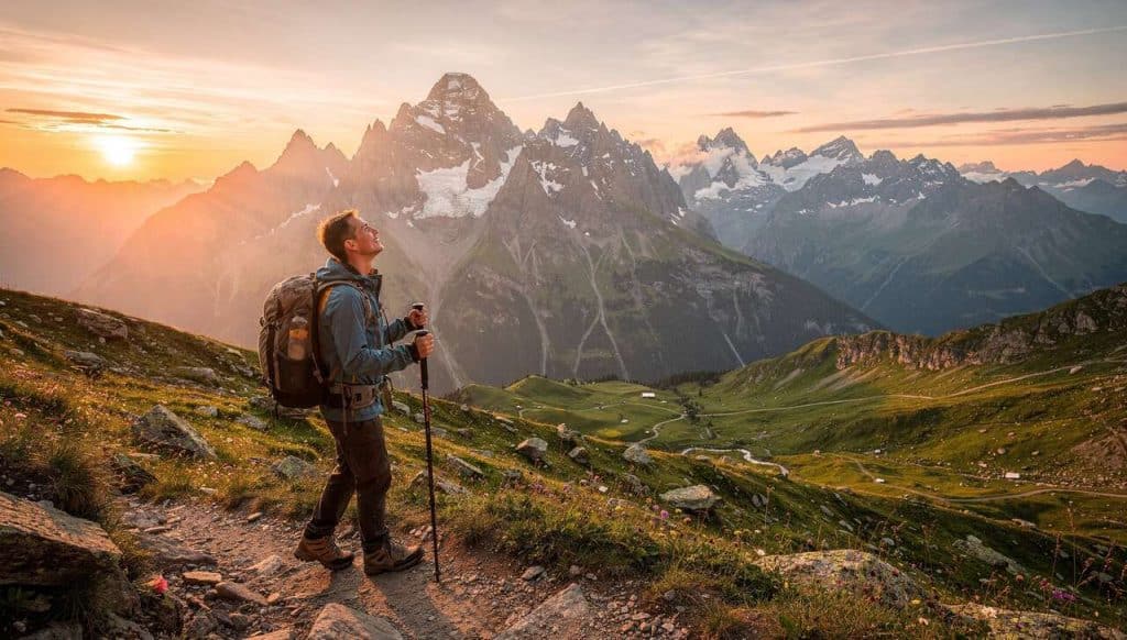 Aventures alpines : la descente finale après 4 jours de randonnée en Suisse