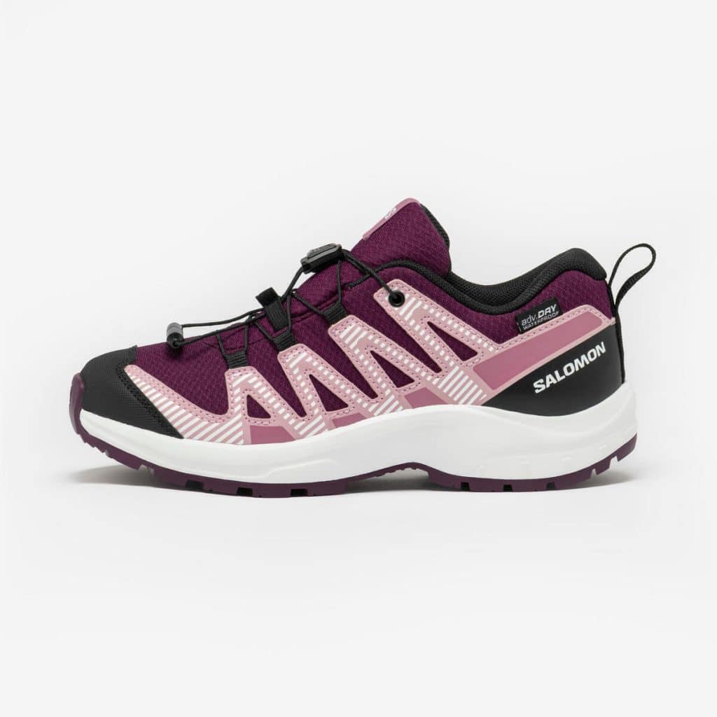 Test chaussures de randonnée imperméables enfant Salomon XA PRO 3D rose - Decathlon